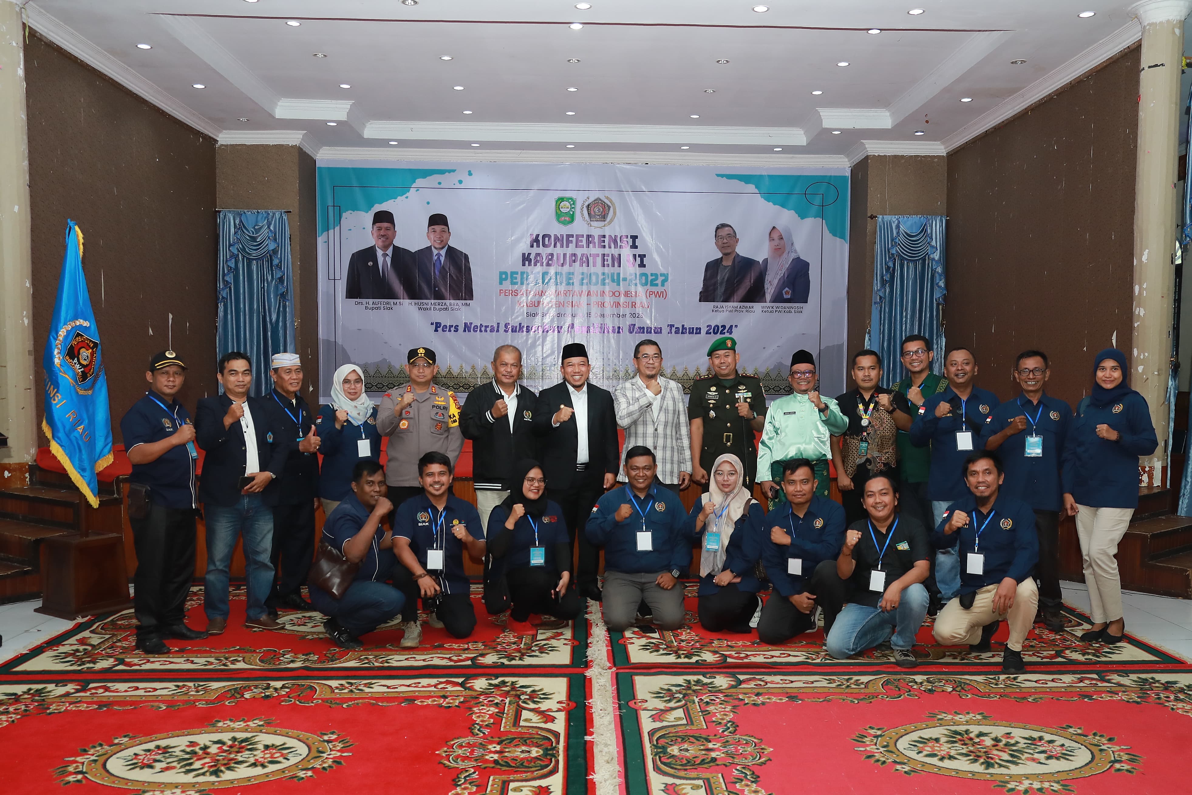 Konfercab ke VI PWI Siak di Buka, Ini Harapan Wabup Husni